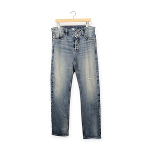 FRAME Medium Blue Wash Le Sleek High Waist Straight Leg Jeans Size 32